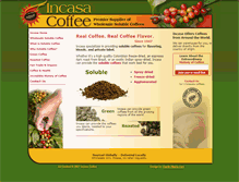 Tablet Screenshot of incasacoffee.com